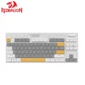 Redragon-Clavier mécanique filaire ultra fin compact 87 prédire RVB clavier de jeu avec