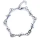 New Trend Barbed Wire Bracelet Unisex Bracelet Silver Plated Unisex Chain Silver Bracelet Men's