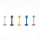 Labret en titane 316L en forme de boule en acier inoxydable bijoux de corps placage IP sans