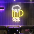 Enseigne au néon LED personnalisée bière coréenne lumières murales décoration de restaurant et de