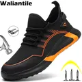 Waliantile – chaussures de sécurité légères pour hommes et femmes bottes de travail à bout en acier