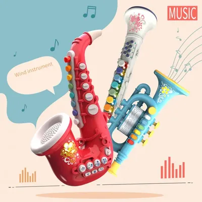 Jouet de saxophone de tonalité de lecture réel et jouable pour enfants mini trompent cadeau de