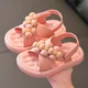 Sandales d'été pour petites filles de 2 à 9 ans chaussures de princesse à grosses perles à la