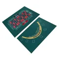 Recto-verso Tapis de Poker Table de Craps & Casino Blackjack Feutre enroulable Casino Roulette Table