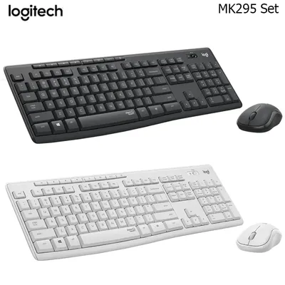 Logitech-Ensemble clavier et souris sans fil MK295 2.4GHz silencieux pour ordinateur de bureau et
