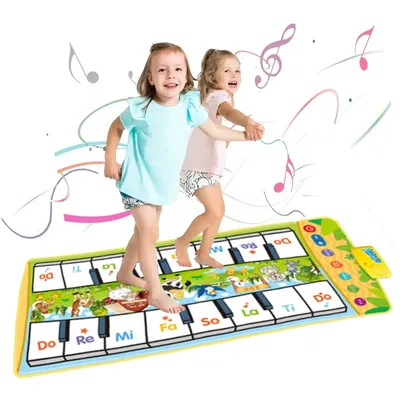 Tapis Musical électronique pour enfants 8 instruments sonores tapis de Piano pour tout-petits