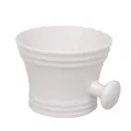 Tasse de rasage moderne avec poignée à bouton cadeaux bol à savon à large bouche tasse à savon de