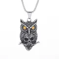 Collier pendentif tête de mort gothique pour hommes théâtre rue décontractée accessoires de