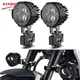 Feux LED supplémentaires pour moto phares antibrouillard pour moto projecteurs LED stroboscope