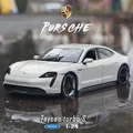 WELLY-Modèle réduit de voiture de sport Porsche Taycan Turbo S en alliage moulé sous pression