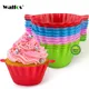 Walfos – moules à gâteaux en Silicone 12 pièces/ensemble ronds pour muffins cupcakes ustensiles