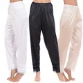 3 Couleurs Femmes Doux Slip Liner Pyjamas Nuit Bas Lounge Pantalon Plus Taille M-2XL