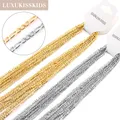 LUXUKISSKIDS-Figaro JOFor Woman and Men 2.3mm Width Link Presidency Necklaces Stainless Steel