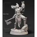 1/24 75mm 1/18 100mm Résine Modèle Analyste Orc Femelle Chasseur Kokor Figure Non Peint Aucun