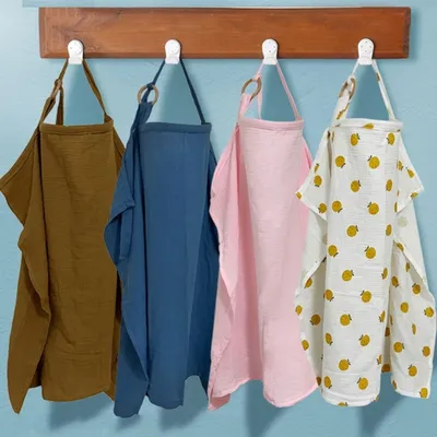 Couverture d'allaitement serviette pour nourrissons tablier en coton respirant pour maman et