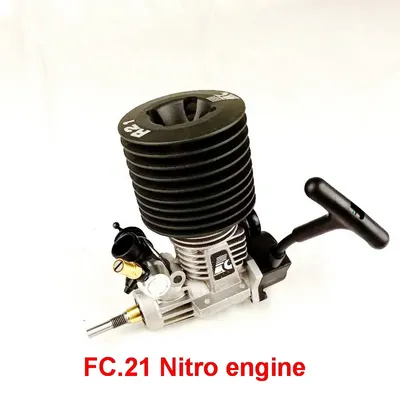 Force David Nitro moteur 21 3.46cc Avec Démarreur À Nervures Pour uréthane x Racing 1/8 Nitro Rc