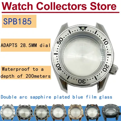 Boîtier de montre modifié pour SeATM NH35 36 4R 6R mouvement saphir cristal 28.5mm cadran 20