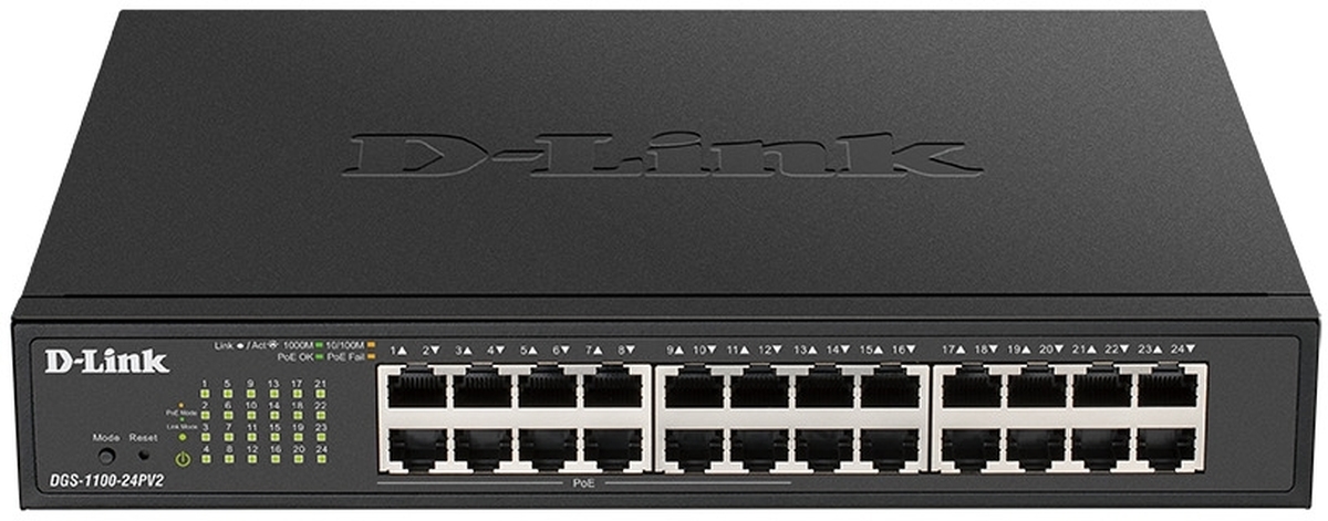 D-Link DGS-1100-24PV2 24-Port PoE Gigabit Smart Switch Image