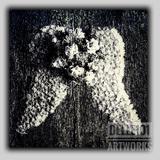Memento Mori B/W Art Flowers Wreath Depeche Mode Kunstdruck Leinwand Bild