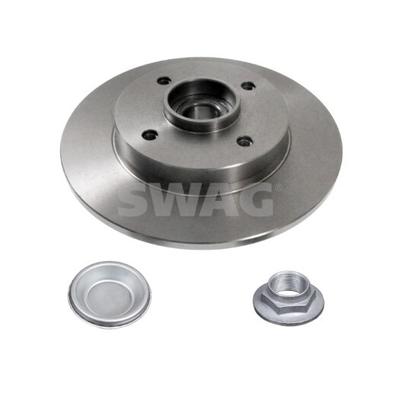 SWAG Bremsscheibe hinten rechts links voll 248,4mm für GENERAL MOTORS PEUGEOT CITROËN VAUXHALL OPEL DS 0424932 3648487 4