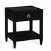 Birch Lane™ Deitrich 1 - Drawer Nightstand Glass in Black | 28 H x 24 W x 22 D in | Wayfair 8530C778D17A40B1967BBE76584C2F72