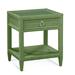 Birch Lane™ Deitrich 1 - Drawer Nightstand Glass in Green/Yellow | 28 H x 24 W x 22 D in | Wayfair B700C9FF282241518617A8580B838BD4