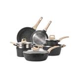 Cg International Trading 11 Pieces Aluminum Non Stick Cookware Set Non Stick/Aluminum in Black/Gray | Wayfair cg144