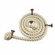 32mm White Synthetic Bannister Handrail Rope x 10FT C/W 4 Copper Fittings