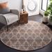 Brown/Gray 72 x 72 x 0.24 in Area Rug - George Oliver Geometric Handmade Kilim Polyester Area Rug in Polyester | 72 H x 72 W x 0.24 D in | Wayfair