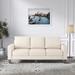 Latitude Run® Modern Style Sofa w/ Solid Wood Legs for Living Room Polyester in Brown | 35.01 H x 75.01 W x 30.31 D in | Wayfair