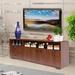 Latitude Run® TV Stand for TVs up to 75" Wood in Brown | 63 H x 63 W x 11.5 D in | Wayfair 8A88C7D6A7A94BAE8A81BD9868250335