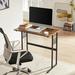 17 Stories Reinart Computer Desk w/ Headphone Hooks Home Office Desk for Study Writing PC Gaming Working Wood/Metal in Black/Brown/Gray | Wayfair