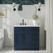 Brayden Studio® Azaleia 37" Single Bathroom Vanity Set Wood/Marble in Blue | 36 H x 37 W x 22 D in | Wayfair 1597BC49EEFB467ABA0545A38F59C799