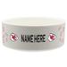 White Kansas City Chiefs 20oz. Personalized Pet Bowl