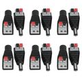 Connector Adapter Tv Connector Power Plug Adapter 10 Pairs 12V Male And Female DC Power Plug Adapter Connector For TV Camera Black And Red