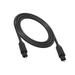 1.5m Optical Fiber Audio Cable Digital Cable Speaker Power Amplifier Coaxial Cable for Speaker (Black)