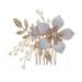 Headpiece Flower Leaf Hair Comb Headwear Bridal Hairpin Pearl Tiara Bridal Crystal Hair Ornaments Rhinestone Hair Comb Bridal Hair Accessories 2