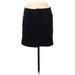 Ann Taylor LOFT Outlet Casual Mini Skirt Mini: Blue Print Bottoms - Women's Size 6 Petite