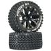 Duratrax Picket ST 2.8 2 Wheel Drive Mounted 1/2 Offset Tires Black 2 DTXC3550