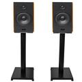 (2) Rockville HD5 5 Powered Bookshelf Speakers Bluetooth Monitors w/21 Stands