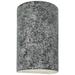 Ambiance 12 1/2"H Granite Cylinder Closed LED Wall Sconce