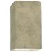 Ambiance 13 1/2" High Navarro Sand Rectangle Wall Sconce