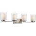 Willow by Z-Lite Brushed Nickel 4 Light Vanity