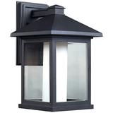 Mesa by Z-Lite Black Outdoor Wall Light