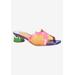 Women's Amorra Slide Sandal by J. Renee in Pink Orange Blue (Size 11 M)