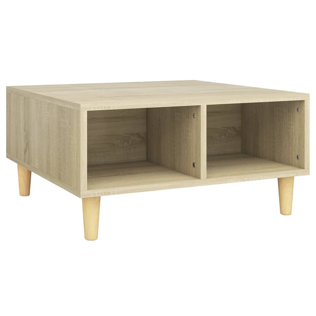 vidaXL Couchtisch Sonoma-Eiche 60x60x30 cm Holzwerkstoff Image