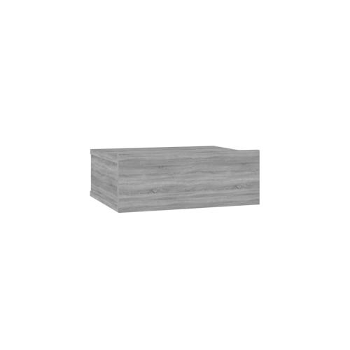 vidaXL Hängender Nachttisch Grau Sonoma 40x30x15 cm Holzwerkstoff