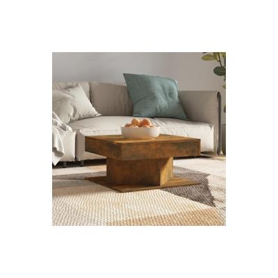 vidaXL Couchtisch Räuchereiche 57x57x30 cm Holzwerkstoff