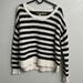 Free People Sweaters | Free People Sweater Xs, Black White Worn Once Great Condition Oversized Sweater | Color: Black/White | Size: Xs