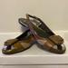 Burberry Shoes | Authentic Burberry Nova Check Slingback Ballet Shoes, Size Eu40 | Color: Tan | Size: 8
